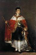 Francisco de Goya, Portrait of Ferdinand VII of Spain in his robes of state